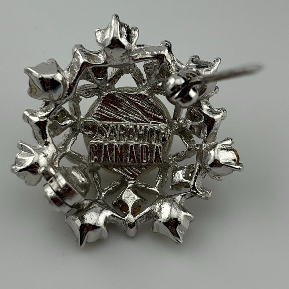 1960' Sarah Coventry Snowflake Brooch - Picture 3 of 3